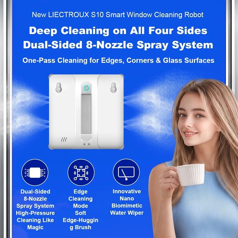 Robot lau cửa sổ phun nước